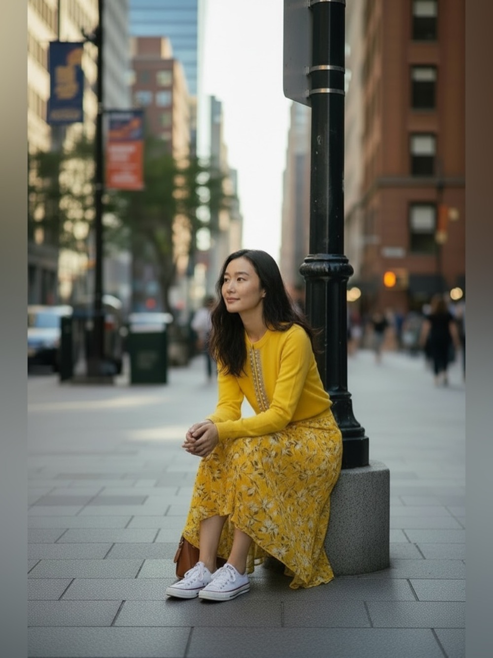 Banana republic Yellow Jewel-Trim Crewneck Cardigan - Picture 4 of 12